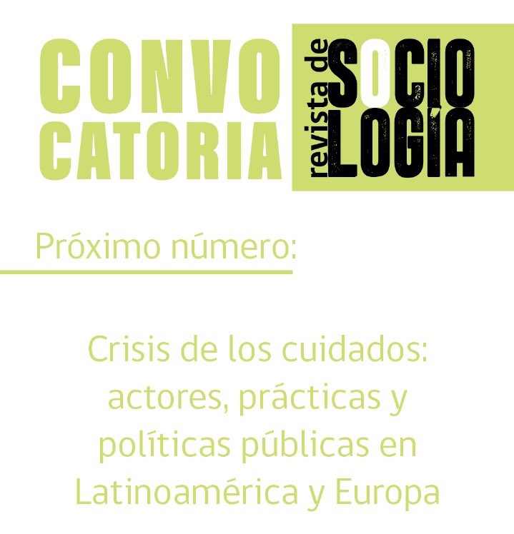 Revista de Sociología tweet media