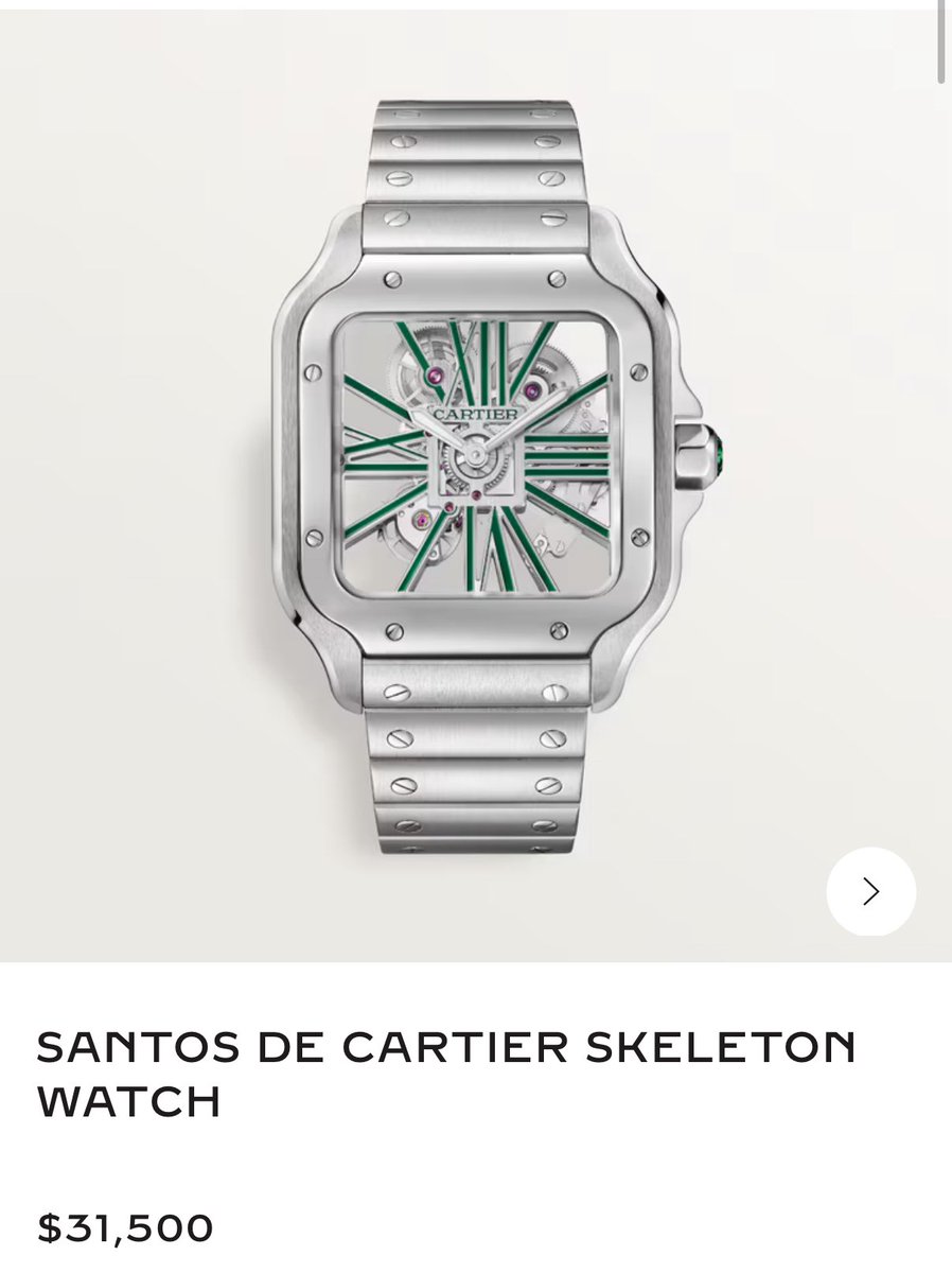 Cartier Santos Skeleton 

2024 Box &amp; Papers 

Ref WHSA0028

Retail from Cartier - $31,500

Price from TFNF - $23,000

Wire &amp; Crypto Accepted