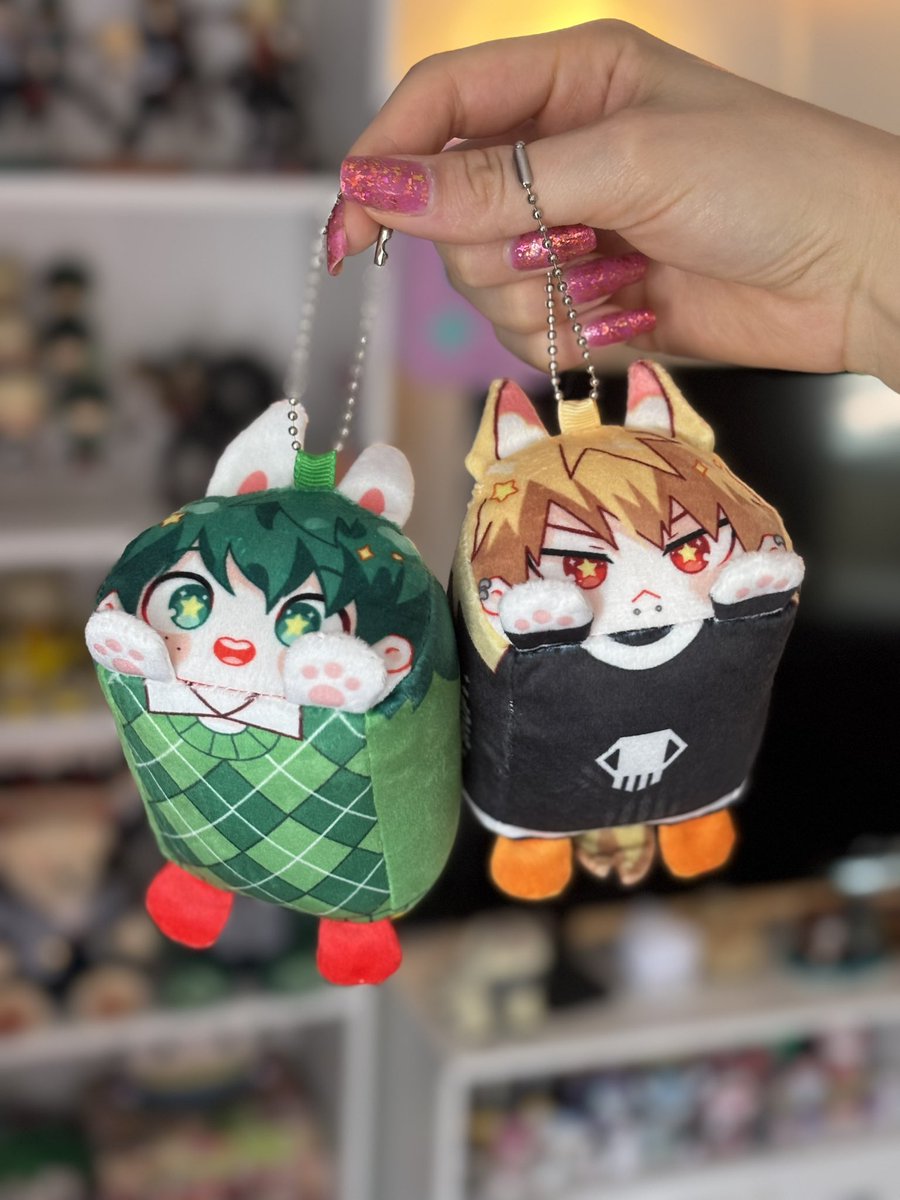 Punk/prep bkdk mochi plushies 🥹🧡💚