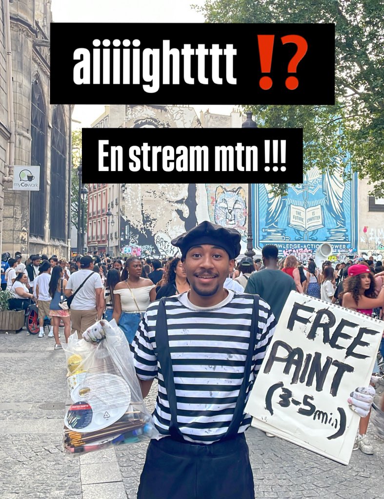STREAM IRL -  ON PEINT LES POUR LA FÊTE DE LA MUSIQUE

Twitch.tv/Cassoum