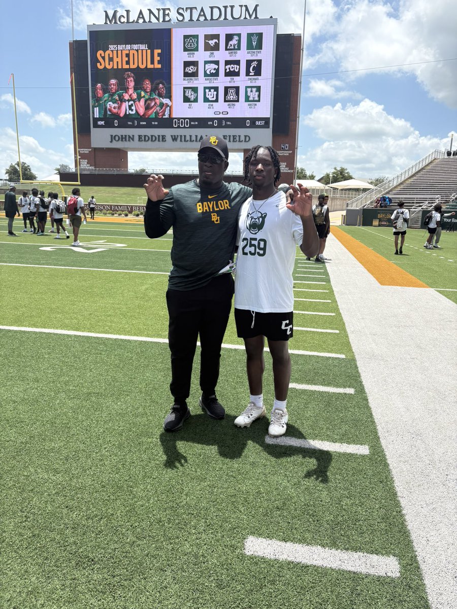 Keshawn Dooley Jr (@dooley_keshawn) on Twitter photo Had an amazing day at <a href="/BUFootball/">Baylor Football</a> camp today with <a href="/CoachK_Hall/">Coach Khenon Hall (BAYLOR)</a> and <a href="/CoachDaveAranda/">Dave Aranda</a> looking forward to what’s next in this great journey <a href="/RGIII/">Robert Griffin III</a> <a href="/Coach_delReal/">Amaury del Real</a> <a href="/CoachRSouthern/">RSouthern</a> <a href="/CoachLoganBrock/">Logan Brock</a> <a href="/ScottSchroede19/">Scott Schroeder</a> <a href="/TXTopTalent/">TX TOP TALENT</a> Had an amazing day at <a href="/BUFootball/">Baylor Football</a> camp today with <a href="/CoachK_Hall/">Coach Khenon Hall (BAYLOR)</a> and <a href="/CoachDaveAranda/">Dave Aranda</a> looking forward to what’s next in this great journey <a href="/RGIII/">Robert Griffin III</a> <a href="/Coach_delReal/">Amaury del Real</a> <a href="/CoachRSouthern/">RSouthern</a> <a href="/CoachLoganBrock/">Logan Brock</a> <a href="/ScottSchroede19/">Scott Schroeder</a> <a href="/TXTopTalent/">TX TOP TALENT</a>