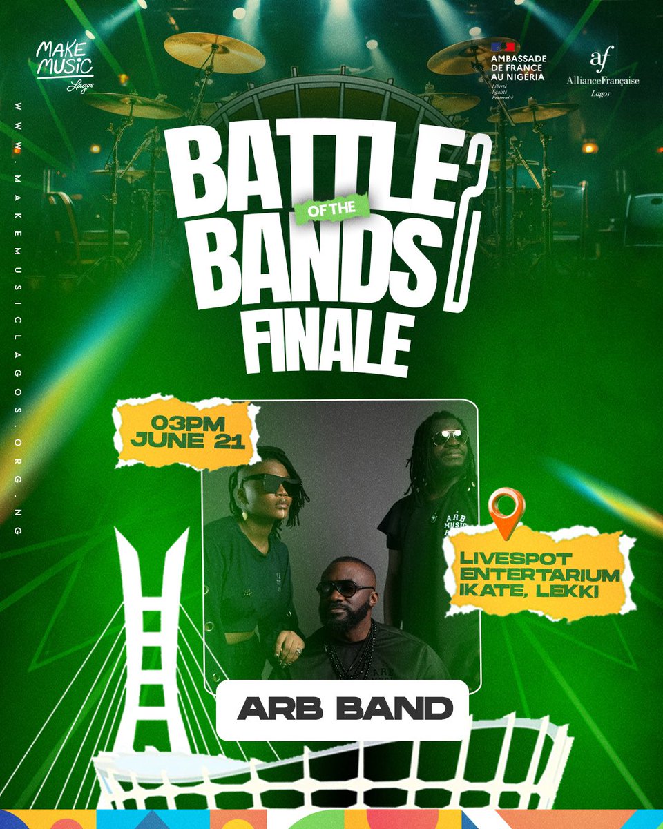 We made to the grand finale! We need your help to win this. Please click the link below to vote for us🙏🏾

makemusiclagos.org.ng/vote/