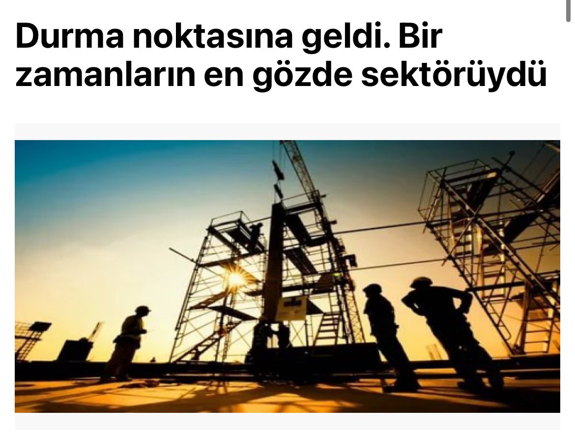 İnşaat Sektörünü zora sokan nedenleri birlikte üstünden geçelim ;

🆘Yabancı yatırımcı sayısı yok denecek kadar azaldı

🆘Yerli yatırımcı ise tercihini yurt dışından yana kullanıyor 

🆘Ev alıp, Kiraya vermek isteyen Kira beklentisi olan yatırımcı artık kalmadı

🆘İkinci el