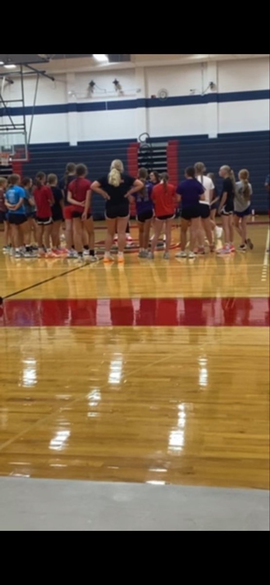 Too busy hoopin’ and having a good time to stop &amp; take pictures!! Here is some of the group from before we started. 

A big THANK YOU to all girls and those who signed them up! We enjoyed it with you all!! Some good young talent in the area 🏀⛹🏻‍♀️