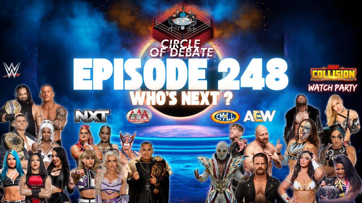 JUSTIN (@justintime211) on Twitter photo Tonight starting at 6:45pm EST, join The Debate Network Family on the <a href="/CircleOfDebate/">Circle Of Debate</a> YouTube for Episode 248 leading right to the #AEWCollision watch party
Leave a like on the video, share, hit the subscribe button and tap the bell for all notifications
youtube.com/live/qZrwcxKI9… Tonight starting at 6:45pm EST, join The Debate Network Family on the <a href="/CircleOfDebate/">Circle Of Debate</a> YouTube for Episode 248 leading right to the #AEWCollision watch party
Leave a like on the video, share, hit the subscribe button and tap the bell for all notifications
youtube.com/live/qZrwcxKI9…
