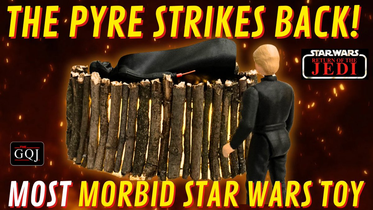 The Pyre Strikes Back! Most Morbid Star Wars Toy Ever?!
youtu.be/hQs56f1OU4Q

#StarWars #VintageStarWars #Kenner #ReturnoftheJedi #DarthVader #LukeSkywalker #ActionFigures #StarWars375 #TheGQJedi