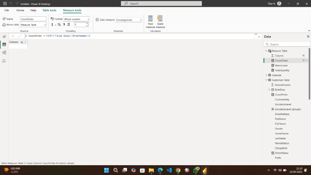 builtbyamiee's tweet image. Day 16 of 100 — Math meets DAX 

Today was all about exploring mathematical functions in Power BI:
  - SUM, DIVIDE, AVERAGE, MIN, MAX
  - Simple tools, but powerful insights

Now I see how clean formulas = clean dashboards. I love it
#PowerBI #BuiltByAmiee #100DaysOfData #datafam
