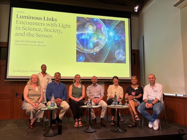 FScholkmann's tweet image. โLuminous Links: Encounters with Light in Science, Society, and the Sensesโ
Nice event @ Collegium Helveticum (ETH/UZH)
I gave an overview of my fNIRS research, biological autoluminescence & that intense light experiences can be encountered during altered states of consciousness