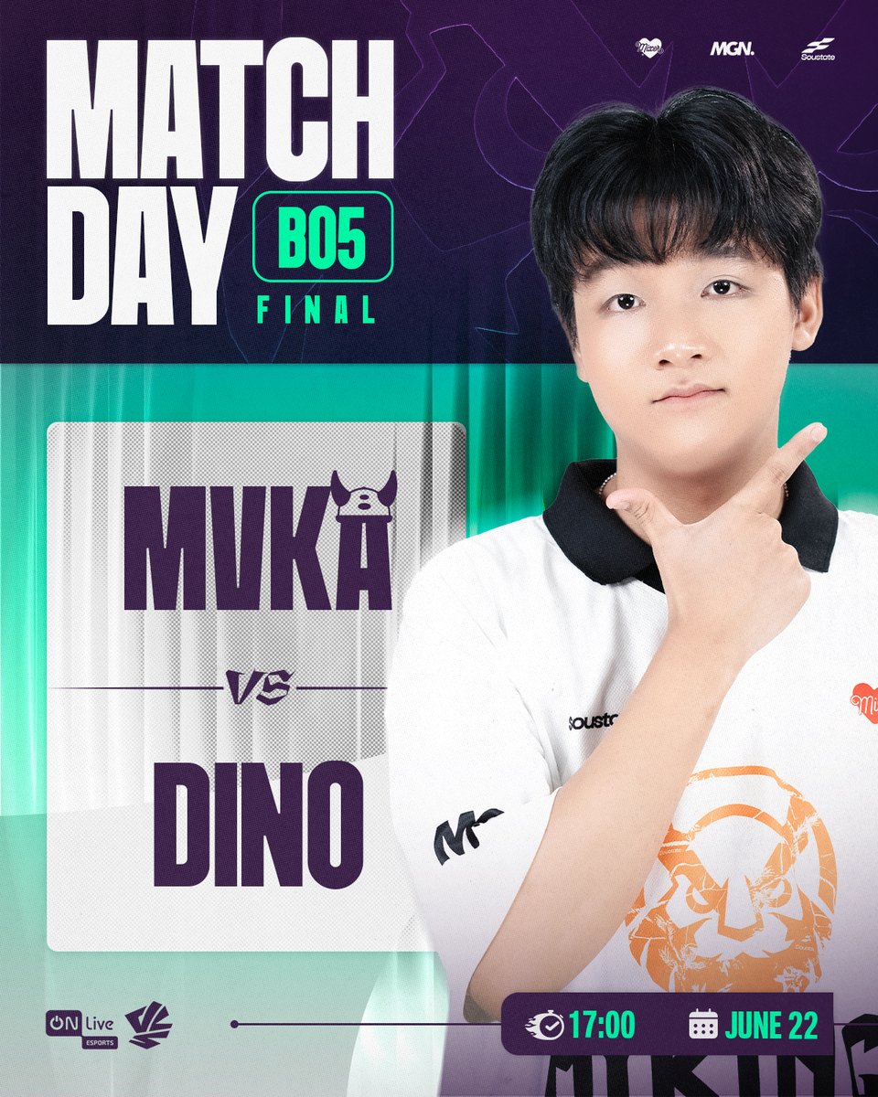 MVKE_VN's tweet image. MATCH DAY | VCS ON LIVE 2025 SUMMER 2025 GRAND FINAL
⏰ 17:00 - 22/06/2025 (GMT +7)
🆚 DINO
📺 youtube.com/@vcslmht
#MVKA #GoHardOrGoHome #ONLiveVCS2025