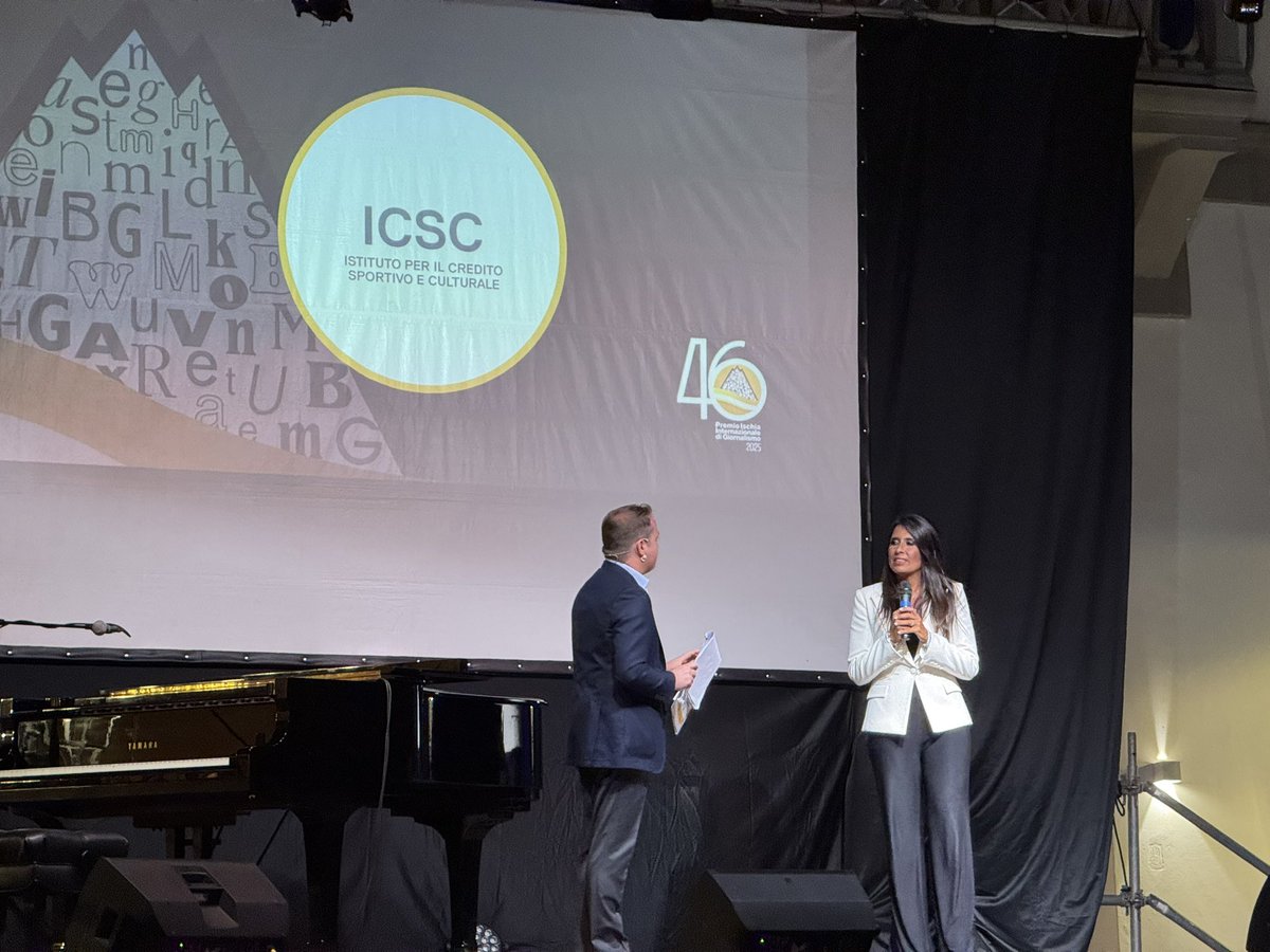 Premio Ischia Internazionale di Giornalismo (@premioischia) on Twitter photo #ladomenicasportiva, condotta da <a href="/simonarolandi/">Simonarolandi</a> è la trasmissione più longeva d’Italia. Vince il Premio Ischia per il Giornalismo Sportivo <a href="/icsc_spa/">Istituto per il Credito Sportivo e Culturale</a> #ladomenicasportiva, condotta da <a href="/simonarolandi/">Simonarolandi</a> è la trasmissione più longeva d’Italia. Vince il Premio Ischia per il Giornalismo Sportivo <a href="/icsc_spa/">Istituto per il Credito Sportivo e Culturale</a>