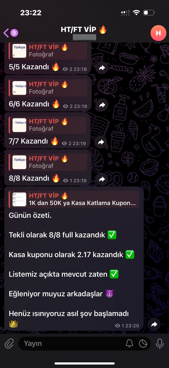 Herkese selam.

Vip grup için ücretsiz alım açıldı.

25 kişilik alım yapacağız.

Günün özetine görselden bakabilirsiniz.

8/8 full 

1 adet kasa kuponu

İletişim DM