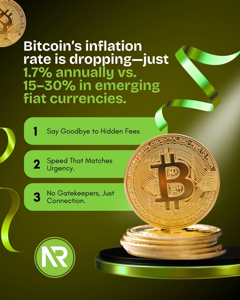 Controlled supply and predictable halving make Bitcoin mathematically anti-inflationary. 

Fiat is printed at will; Bitcoin follows a strict, math-based issuance schedule.
.
Protect against inflation with math-backed Bitcoin: thebitcoinbanq.co
.
#inflationhedge