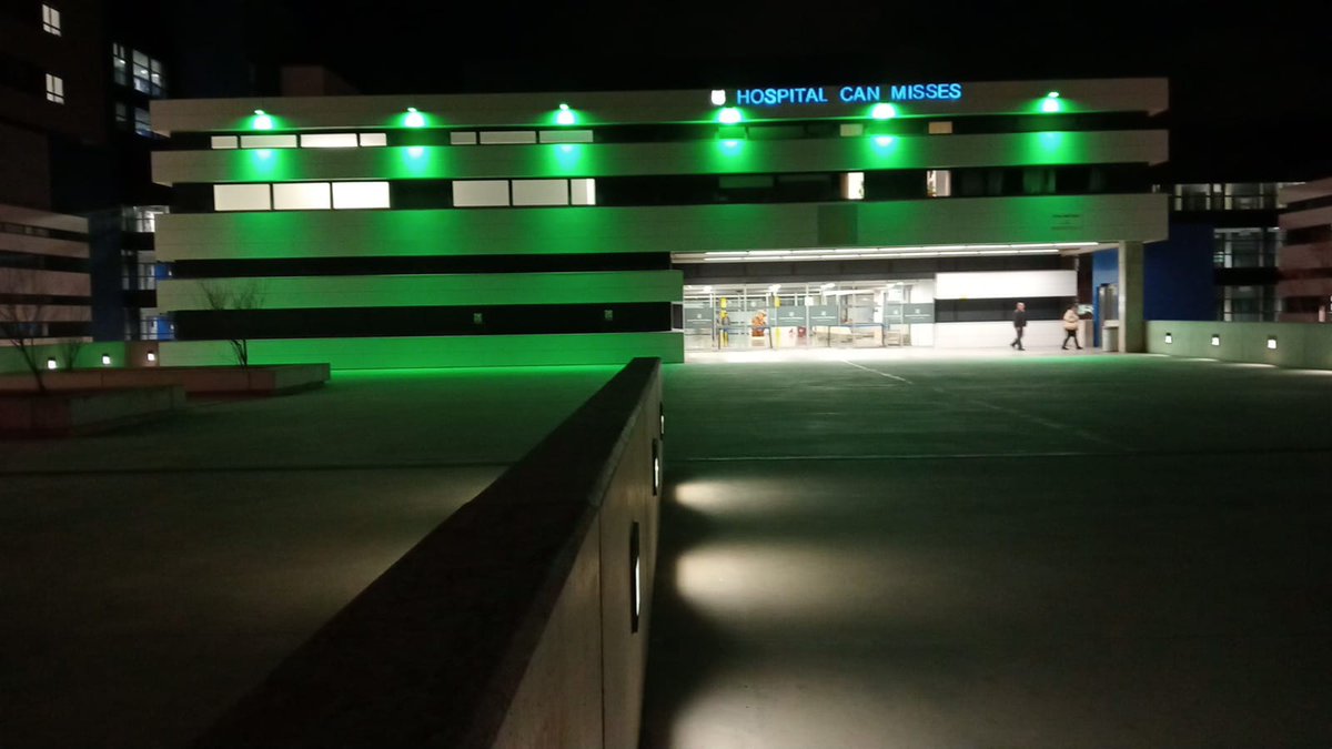 Il·luminem l'Hospital Can Misses de verd pel
#DiaMundialDeLaELA