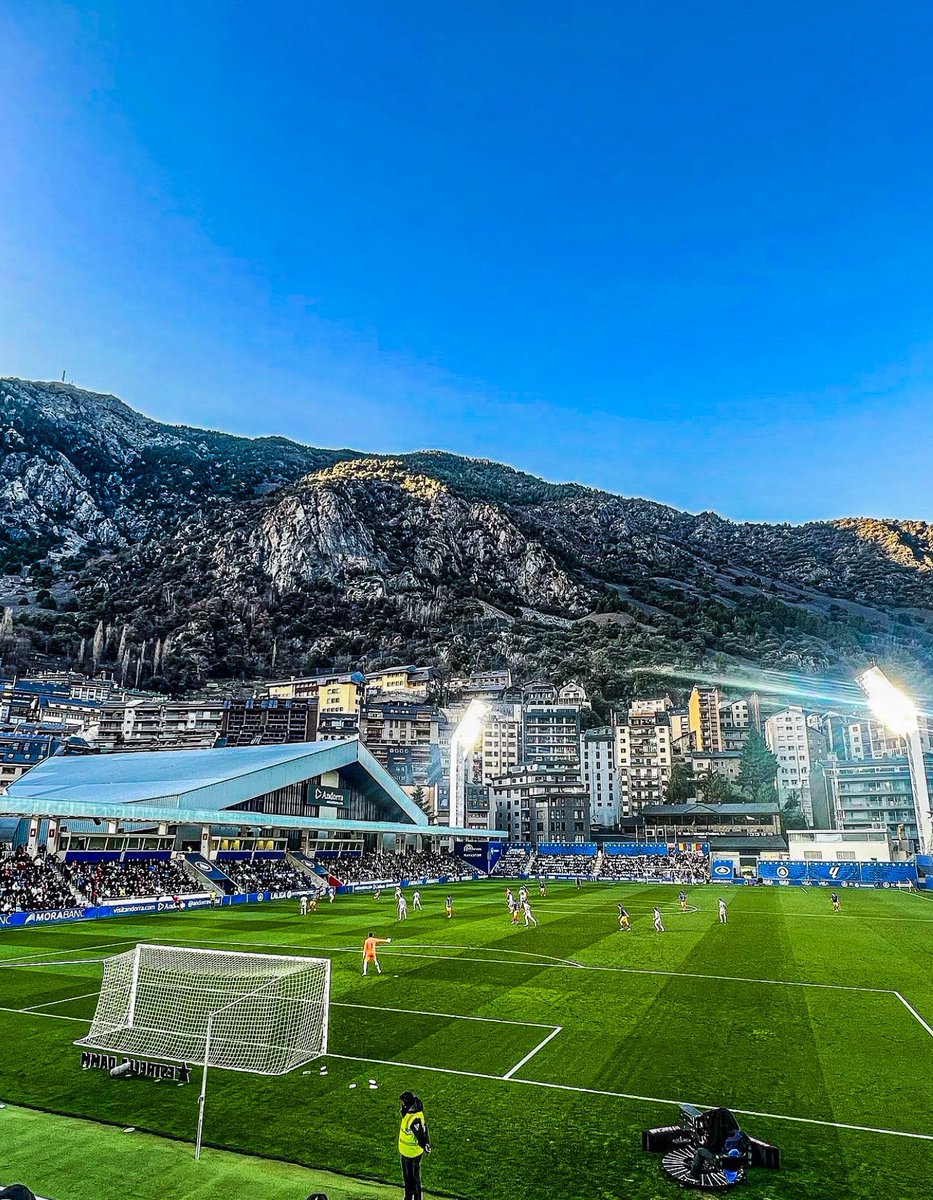 🇦🇩✨ FC Andorra have just been promoted to La Liga 2. This is their stadium. 😍🏟️