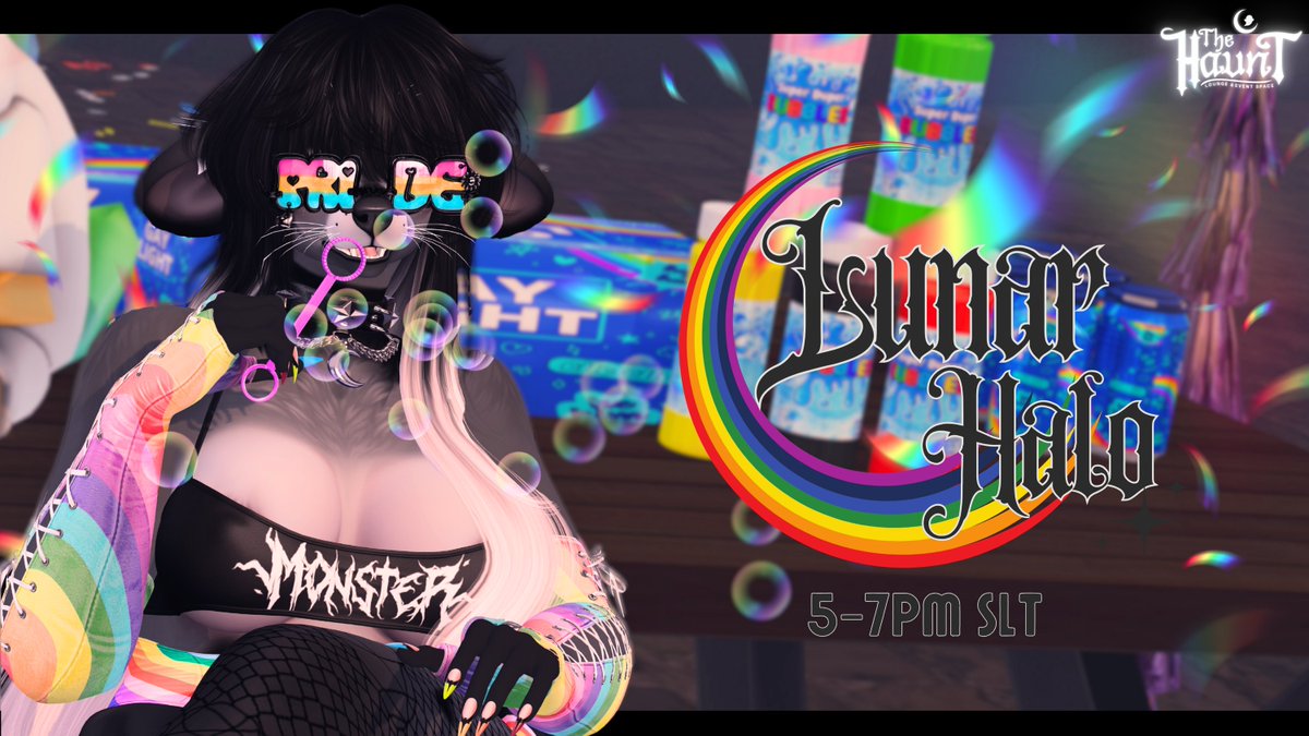 ᴍᴀɴᴅɪ ღ ᴄʜᴀᴏꜱ (@perennialmagik) on Twitter photo Playing some jams later to celebrate. Come blow bubbles and have fun. My first pride event too!
<a href="/TheHauntBarSL/">::The Haunt::</a> Playing some jams later to celebrate. Come blow bubbles and have fun. My first pride event too!
<a href="/TheHauntBarSL/">::The Haunt::</a>