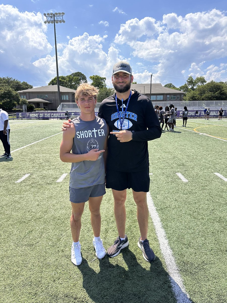 Coopw_6's tweet image. Had a great time @Shorter_FB camp. Got a lot of reps and learned a ton!
@coachmorrison58 @CoachDietlSU @LaneKnost