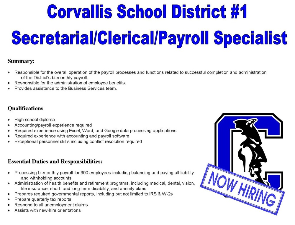 CorvallisCPS's tweet photo. Corvallis School District #1 is seeking a new team member https://t.co/ryU5pfUb0f https://t.co/BkKCq8Y7D7