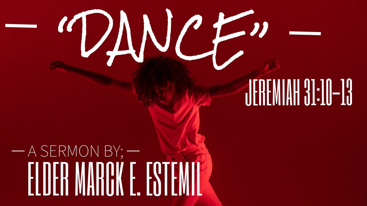 MarckEstemil's tweet photo. “DANCE” - A Sermon by Elder Marck E. Estemil [Jeremiah 31:10-13] via @YouTube

▶️https://t.co/XwA3sAPXGQ

#FreenBecky #BABYMONSTER #TREASURE #AHOF #ClubWorldCup #FelizSabado #InternationalYogaDay #loveislandsusa #OccupyStatehouse #WHOWEARE #Trump #Israel #Iran #iranisraelwar #GOD https://t.co/l1motn8rOL