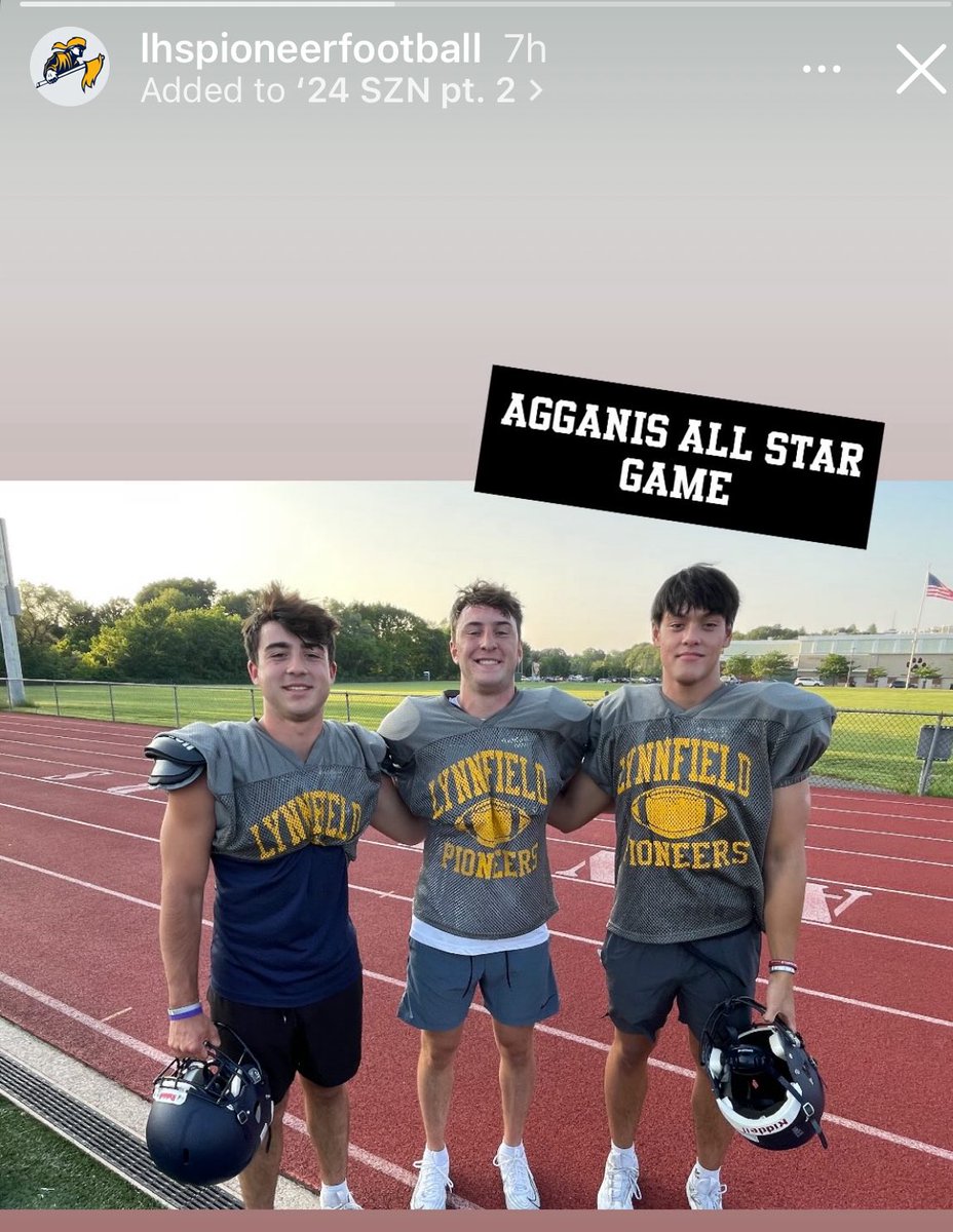 Nice job guys! <a href="/LHSPioFootball/">Lynnfield High Pioneer Football</a>