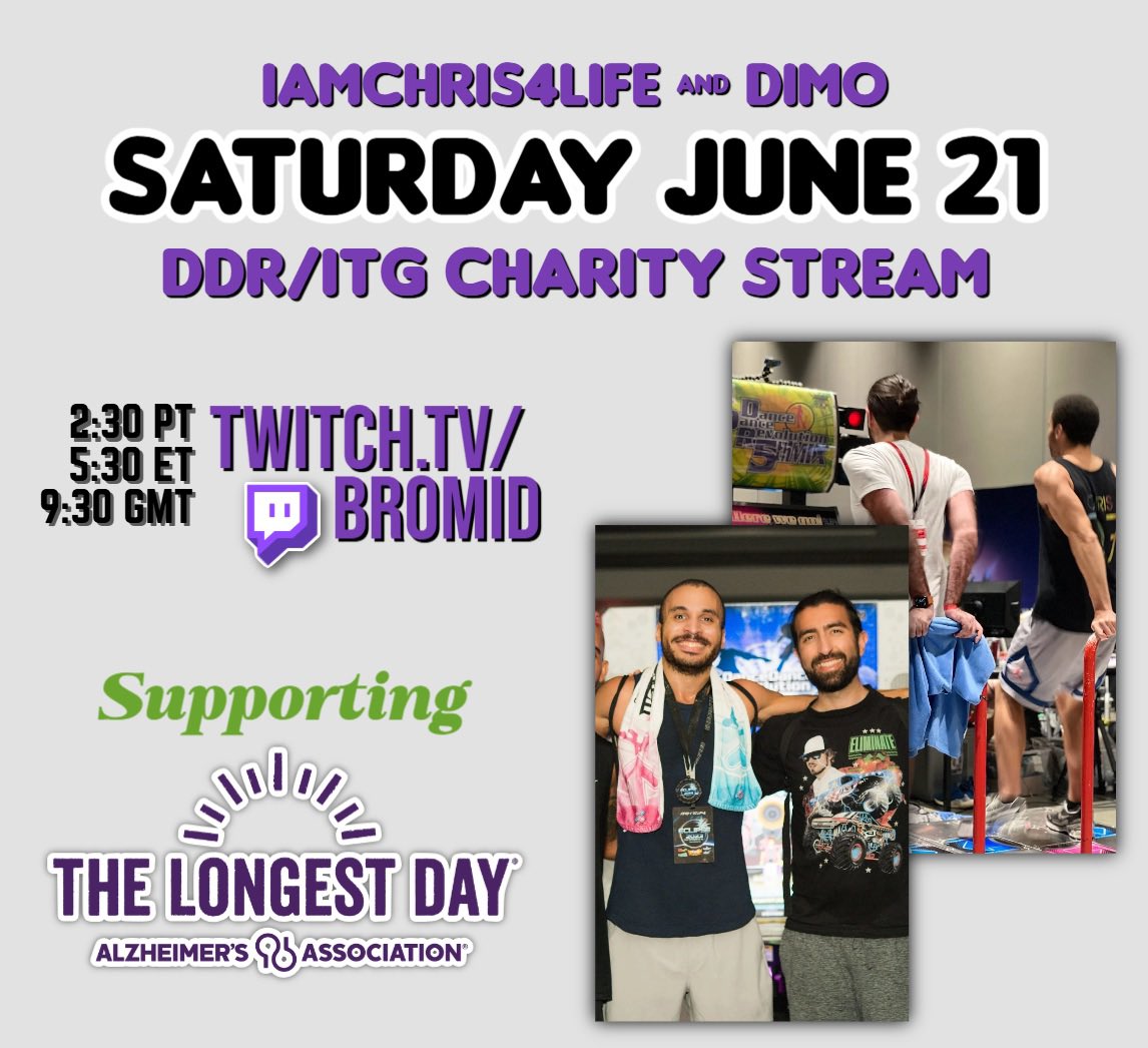 iamchris4life (@chrs4lfe) on Twitter photo Omid and I will be doing a charity stream to fundraise for <a href="/alzassociation/">Alzheimer's Association</a> in about an hour! Come hang with us starting from 2:30pm PST and donate if you can! twitch.tv/bromid Omid and I will be doing a charity stream to fundraise for <a href="/alzassociation/">Alzheimer's Association</a> in about an hour! Come hang with us starting from 2:30pm PST and donate if you can! twitch.tv/bromid
