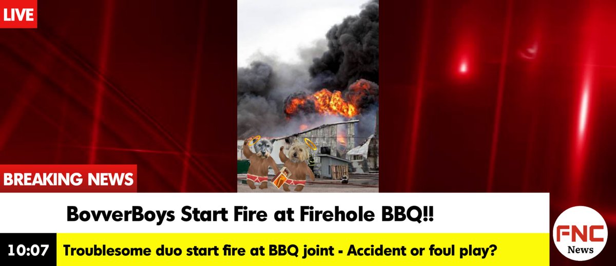 Norman Dillon🌈BovverBoy (@norman_dillon1) on Twitter photo Oh no bestie, we made the TV news...... that fire was obviously an accident, why do they try to make us look bad? I hope the Muvvers don't see it!!
#theruffriderz #BovverBoys #BovverBoysForever #YellowstonePark <a href="/jennystape/">JACK BovverBoy</a> <a href="/CollieMoxie/">ᴹⁱˢˢ ᴹᵒˣⁱᵉ (ᵀʷⁱᵍᵍʸ ⁱˢ ᶠⁱⁿᵉ)</a> <a href="/ODoodles1/">ApprenticeBovverBoyyos🏍🏍</a> #breakingnews <a href="/basset_bella/">Angel Bella 💔🌈🐾🐶</a> Oh no bestie, we made the TV news...... that fire was obviously an accident, why do they try to make us look bad? I hope the Muvvers don't see it!!
#theruffriderz #BovverBoys #BovverBoysForever #YellowstonePark <a href="/jennystape/">JACK BovverBoy</a> <a href="/CollieMoxie/">ᴹⁱˢˢ ᴹᵒˣⁱᵉ (ᵀʷⁱᵍᵍʸ ⁱˢ ᶠⁱⁿᵉ)</a> <a href="/ODoodles1/">ApprenticeBovverBoyyos🏍🏍</a> #breakingnews <a href="/basset_bella/">Angel Bella 💔🌈🐾🐶</a>