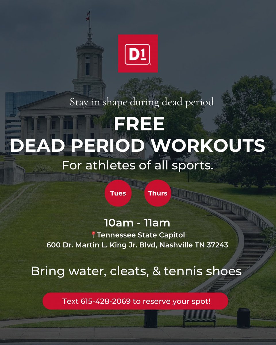 D1 - West Nashville (@d1westnashville) on Twitter photo Free dead period work outs at the Capital Hill. <a href="/PCHS_Firebirds/">Pearl Cohn Football</a> <a href="/Coach_AD615/">Coach Andre' Davis</a> <a href="/coachbrunetti2/">Tony Brunetti</a> <a href="/EastNash_FB/">East Nashville HS FB</a> <a href="/3DHarris/">D. Harris</a> <a href="/LAmustangFB/">Lipscomb Academy Football</a> <a href="/EnsworthFB/">Ensworth Football</a> <a href="/MBAFootball/">MBA Football</a> <a href="/CPAFootball/">CPA Lions Football</a> <a href="/Trenton_Kirklin/">Trenton Kirklin</a> Free dead period work outs at the Capital Hill. <a href="/PCHS_Firebirds/">Pearl Cohn Football</a> <a href="/Coach_AD615/">Coach Andre' Davis</a> <a href="/coachbrunetti2/">Tony Brunetti</a> <a href="/EastNash_FB/">East Nashville HS FB</a> <a href="/3DHarris/">D. Harris</a> <a href="/LAmustangFB/">Lipscomb Academy Football</a> <a href="/EnsworthFB/">Ensworth Football</a> <a href="/MBAFootball/">MBA Football</a> <a href="/CPAFootball/">CPA Lions Football</a> <a href="/Trenton_Kirklin/">Trenton Kirklin</a>