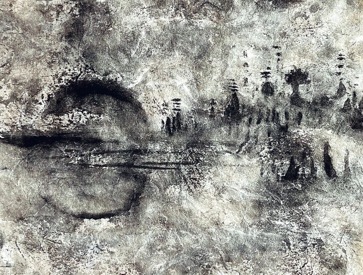 NicholaScrutton's tweet image. Solstice greetings! Sunsetting 22:06 this evening in Glasgow. Warm wishes. #solstice2025 #solstice #sunsetting #scotland #drawing #notes #listening #liminal #ephemeral #abstract #landscape #peace