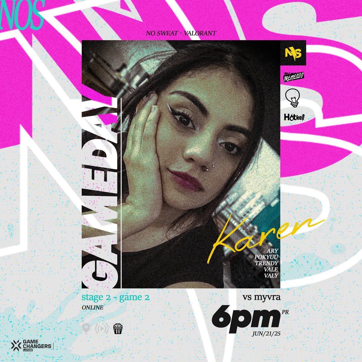 Día 2 de ataques cardiacos👍❤ #VCTGameChangers #LasNenas⚡🌺

🥳: twitch.tv/nosweatgg