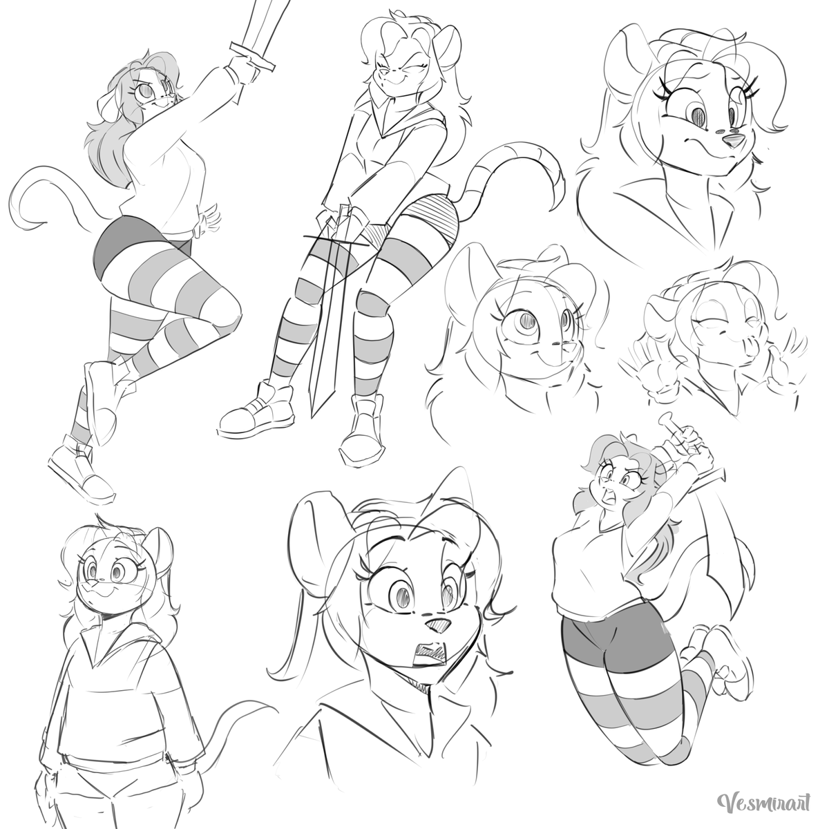 Vesmirart's tweet image. Sketches (2/2)