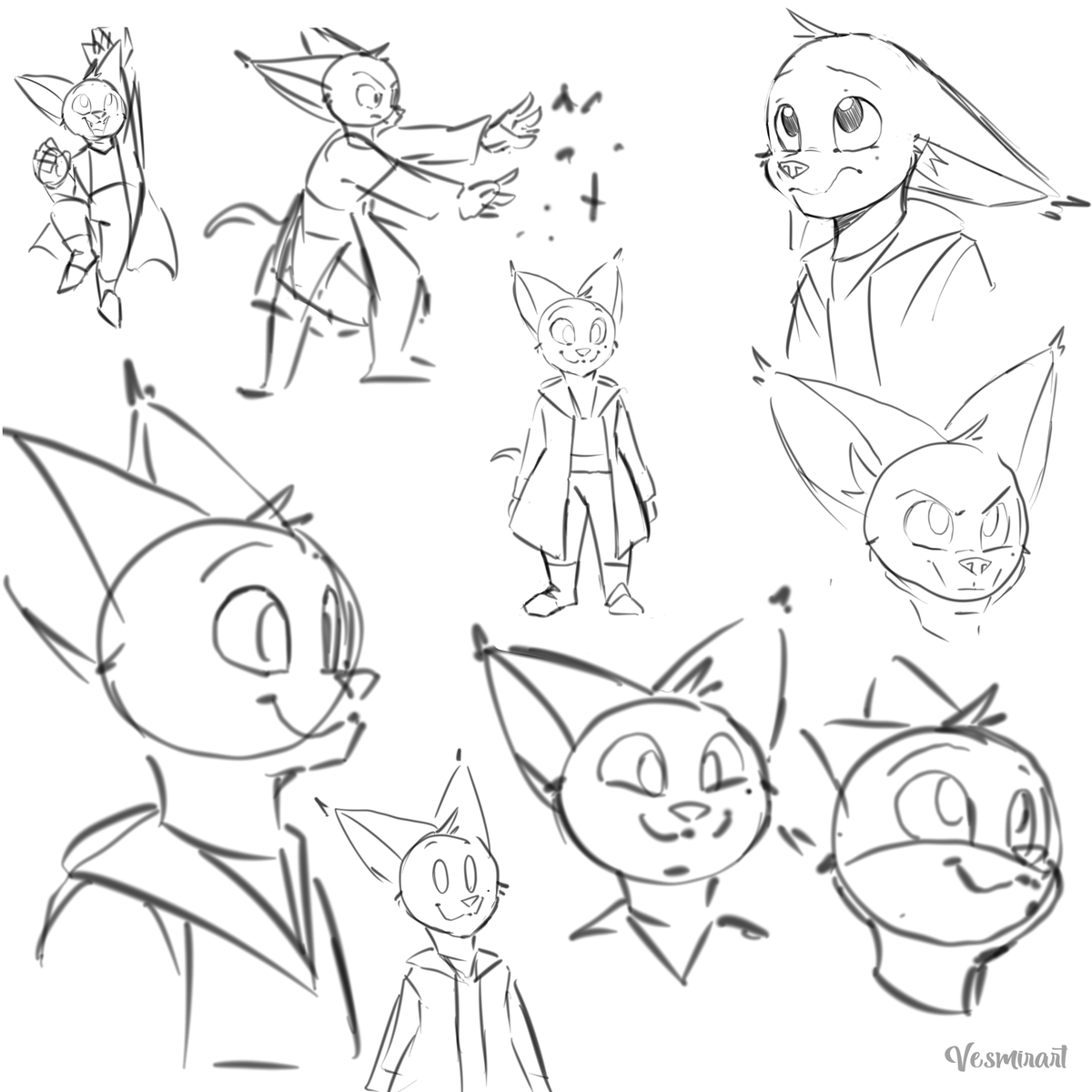Vesmirart's tweet image. Sketches (2/2)