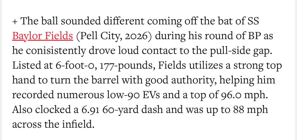 baylorfields12's tweet image. Thank you @PrepBaseballAL for the report !!