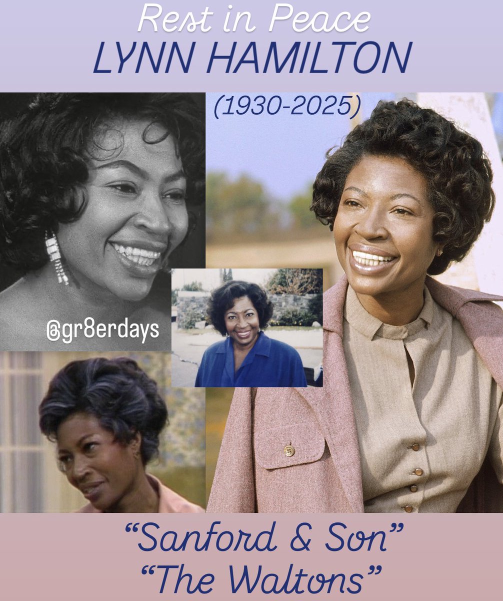 Lynn Hamilton, who played Fred Sanford's long-suffering GF on "Sanford and Son" and Verdie on "The Waltons," has died at 95. She was just 42 (with gray added to her hair) playing 60ish opposite a 49yo Foxx playing 65ish on "Sanford."