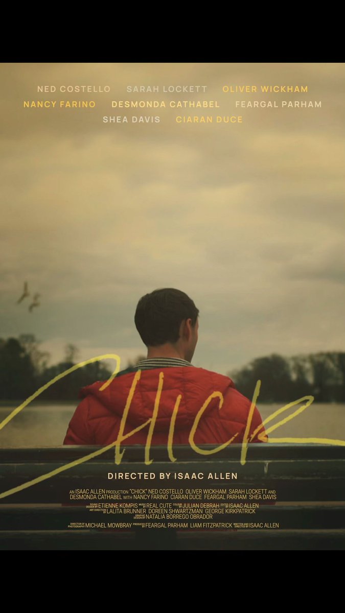 Congratulations #IsaacAllen on your awesome #shortfilm #Chick which I LOVED #acting in! It just works, soo classy #acting #directing #cinematography #music #editing #filmmaker <a href="/oliverwickhamuk/">Oliver Wickham</a> #nedcostello #filmmaking #michaelmowbray