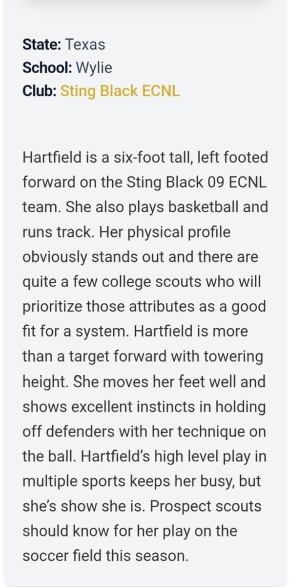 Appreciate the write up <a href="/PrepSoccerTX/">Prep Soccer Texas</a>