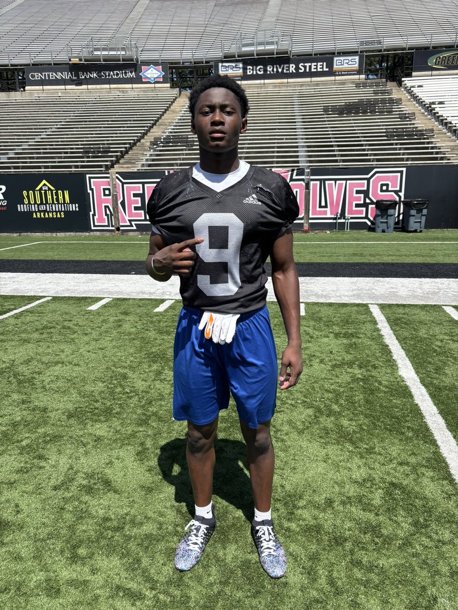DevinnAnderson4's tweet image. Had an great time and Extremely blessed to complete at Arkansas State Camp ‼️@CoachHolston @Coach_Kwam @ApgCougarsFB @Rivals @247recruiting @Blake_Shrader13 @Coach2Bless