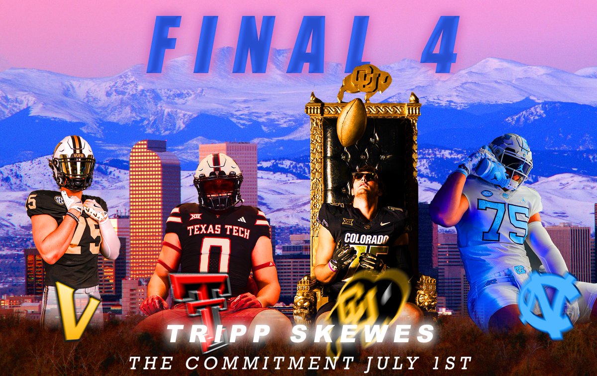 Tripp Skewes 3⭐️ (@3tripp3_) on Twitter photo Grateful every day to be in this position. I will be announcing my commitment on July 1!
<a href="/cjrecruiting2/">CJ Recruiting + AURA Sports</a> <a href="/CoachBetti/">Coach Betti</a> <a href="/AthleticsKDS/">KDS Athletics</a> <a href="/Coach_Newcomer/">J. Riley Newcomer</a> <a href="/Rivals/">Rivals</a> <a href="/BrandonHuffman/">Brandon Huffman</a> <a href="/247Sports/">247Sports</a> Grateful every day to be in this position. I will be announcing my commitment on July 1!
<a href="/cjrecruiting2/">CJ Recruiting + AURA Sports</a> <a href="/CoachBetti/">Coach Betti</a> <a href="/AthleticsKDS/">KDS Athletics</a> <a href="/Coach_Newcomer/">J. Riley Newcomer</a> <a href="/Rivals/">Rivals</a> <a href="/BrandonHuffman/">Brandon Huffman</a> <a href="/247Sports/">247Sports</a>