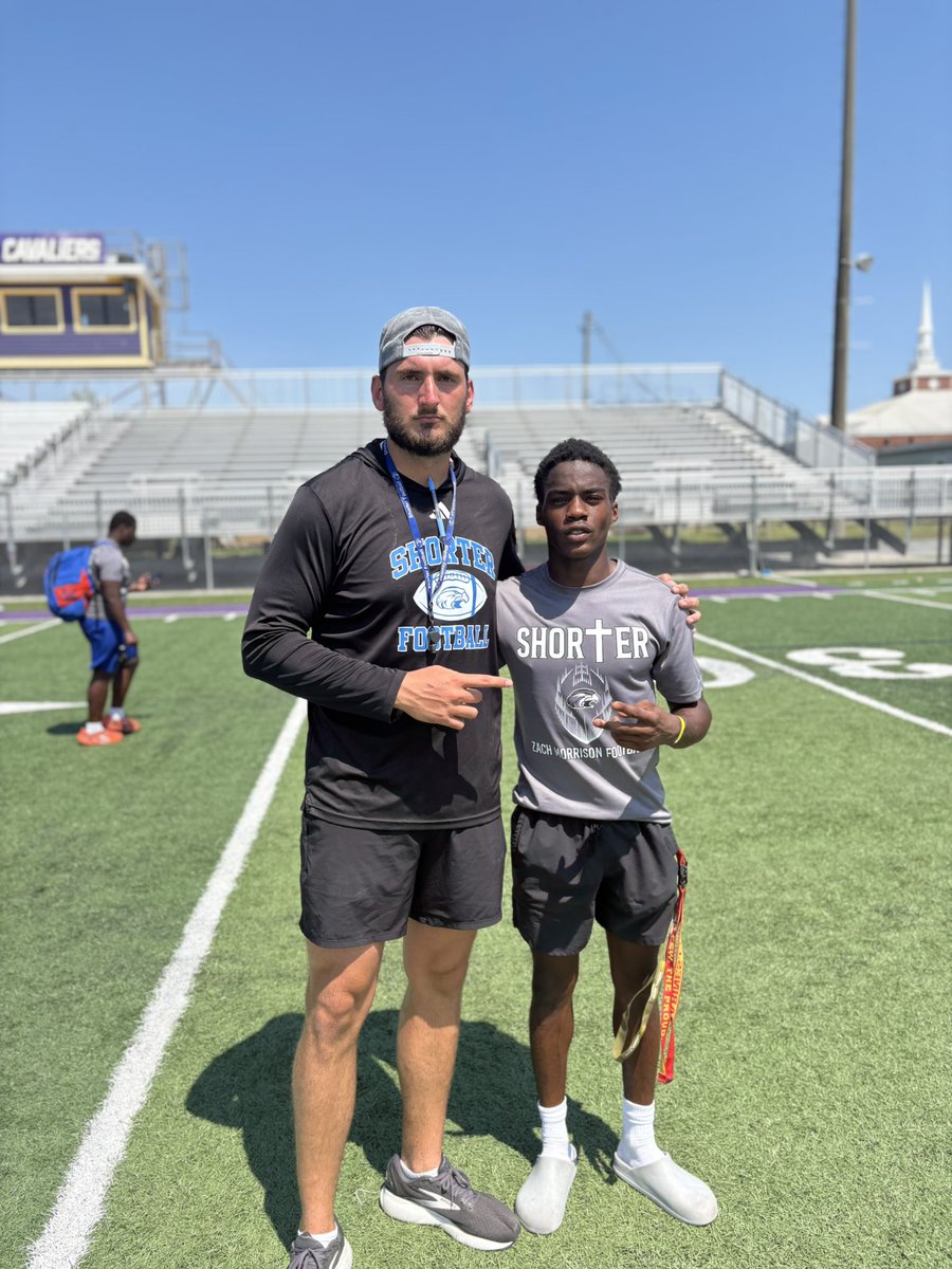 Ari Theriot (@aritheriot7) on Twitter photo Had a Great Time today competing at Shorter universitys Prospect Camp. Today I met some great coaches, learned new criteria, learned the in-dept meaning of completing your assignment
Also ran a 4.49‼️🔥🔥
<a href="/coachmorrison58/">Zach Morrison</a> <a href="/aekelton/">Coach Kelton</a> <a href="/CoachDietlSU/">Johnny Dietl</a> <a href="/NEWHAMPSTEADFB/">New Hampstead Football</a> <a href="/RecruitGeorgia/">Recruit Georgia</a> Had a Great Time today competing at Shorter universitys Prospect Camp. Today I met some great coaches, learned new criteria, learned the in-dept meaning of completing your assignment
Also ran a 4.49‼️🔥🔥
<a href="/coachmorrison58/">Zach Morrison</a> <a href="/aekelton/">Coach Kelton</a> <a href="/CoachDietlSU/">Johnny Dietl</a> <a href="/NEWHAMPSTEADFB/">New Hampstead Football</a> <a href="/RecruitGeorgia/">Recruit Georgia</a>
