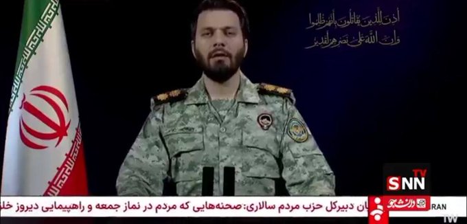 速報：
イラン軍司令部：イスラエルに船舶や航空機で軍事援助を送る国は、イランへの侵略に加担したとみなされ、正当な攻撃目標となる。