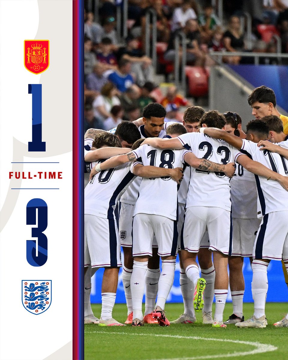 What a win. What a performance.

OUR #YOUNGLIONS ARE INTO THE #U21EURO SEMI-FINALS! 👏