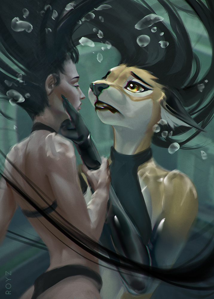 The cat stared at her with wide eyes filled with pain and mistrust—but also understanding and gentleness.
 
“After everything, do you still not trust me?” she asked, her voice aching with sorrow.