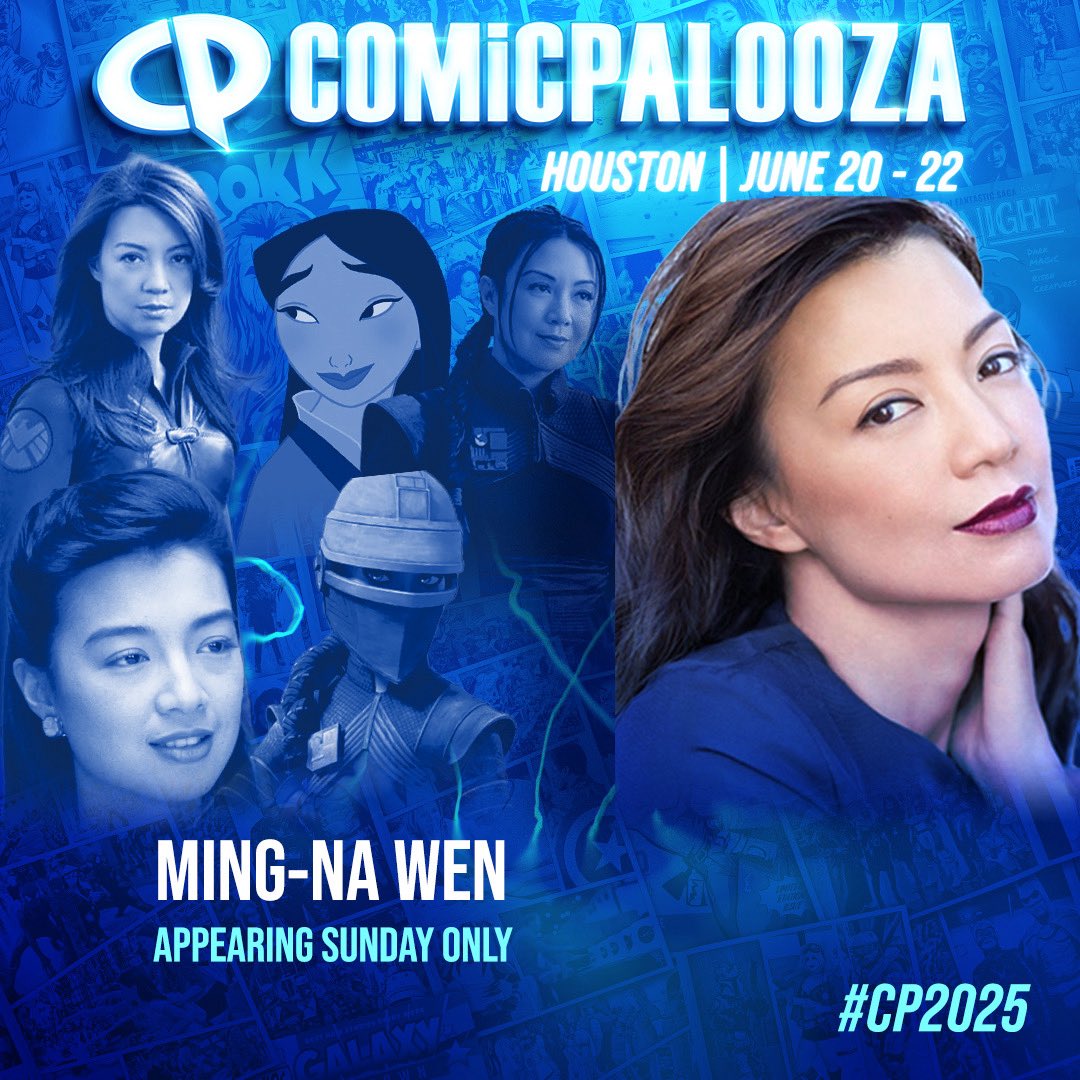 MingNa's tweet image. "And if you remember, I don't miss." -Fennec Shand
So don't miss me!
This Sunday at Houston's Comicpalooza! 🧡🖤
Can't wait to reunite with #bobafett. @Tem_Morrison