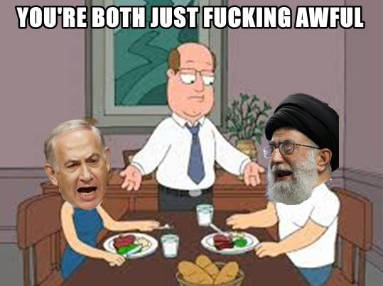 "NOOOO!!! U MUST CHOSE A SIDE!!!!"

Me: