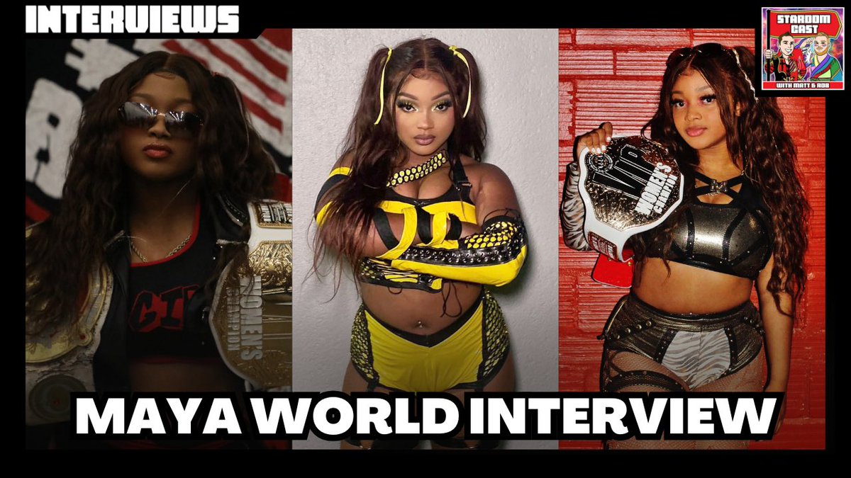 🌸The Stardom Cast🌸 (@thestardomcast) on Twitter photo We have the absolute pleasure of chatting to one of the hottest wrestling prospects out there in <a href="/ltsMayaWorld/">maya world 🤩</a> on this coming Monday! If anyone has any questions for the ‘It Girl’ then by all means sound off below! We have the absolute pleasure of chatting to one of the hottest wrestling prospects out there in <a href="/ltsMayaWorld/">maya world 🤩</a> on this coming Monday! If anyone has any questions for the ‘It Girl’ then by all means sound off below!