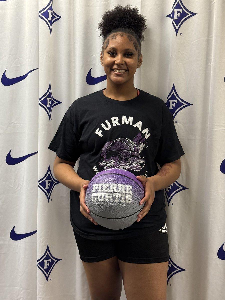 Maegan Symone Jenkins #22 (@maegan_symone22) on Twitter photo To Head Coach Pierre, Assistant Coaches Ashley, Lauren, Jauwan, Samantha, and the entire <a href="/FurmanWBB/">Furman Women's Basketball</a> team….I enjoyed today’s Elite Camp!
A Big thank you for recognizing me with the overall Furman Camp P.R.I.D.E. Award!
(Passion.Respect.Integrity.Discipline.Everyone) 💜💜💜 To Head Coach Pierre, Assistant Coaches Ashley, Lauren, Jauwan, Samantha, and the entire <a href="/FurmanWBB/">Furman Women's Basketball</a> team….I enjoyed today’s Elite Camp!
A Big thank you for recognizing me with the overall Furman Camp P.R.I.D.E. Award!
(Passion.Respect.Integrity.Discipline.Everyone) 💜💜💜