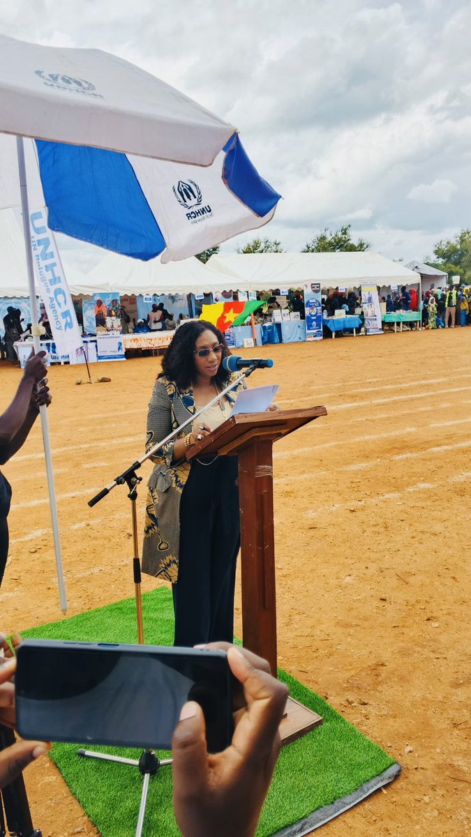 Saoudine08's tweet image. 20 juin, à Meiganga #JournéeMondialeDuRéfugié aux côtés de réfugiés, autorités & partenaires.
Culture, témoignages & engagement pour l’inclusion.
À Kentzou, 264 réfugiés sont rentrés volontairement en toute dignité.
L’espoir persiste.
#HopeAwayFromHome
#AvecLesRéfugiés | #WRD2025