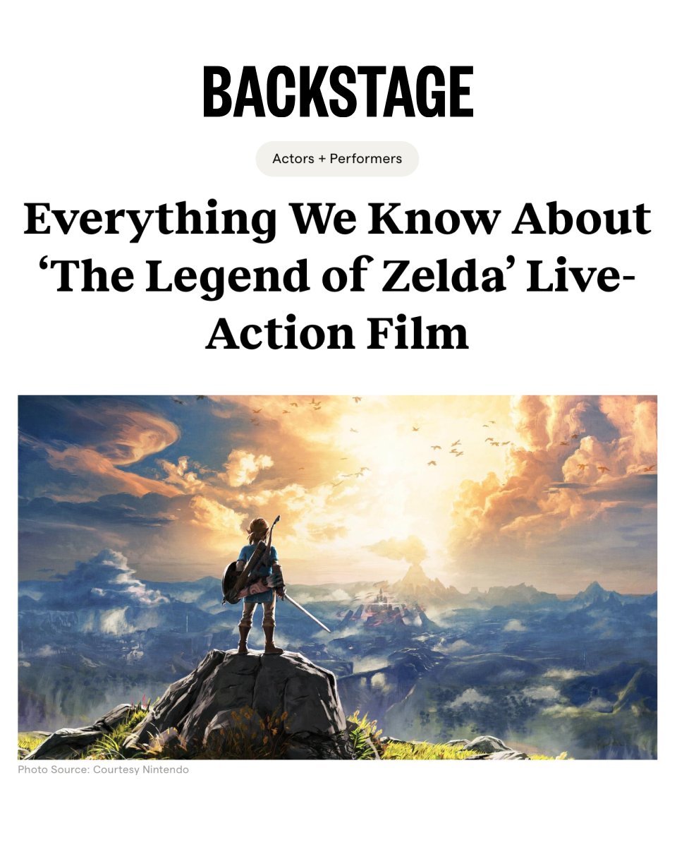 Backstage (@backstage) on Twitter photo From casting rumors to production predictions, we have your full Backstage pass to the new live-action <a href="/The_Zelda_Movie/">The Legend Of Zelda Movie</a> film adaptation. bit.ly/45hkWLk From casting rumors to production predictions, we have your full Backstage pass to the new live-action <a href="/The_Zelda_Movie/">The Legend Of Zelda Movie</a> film adaptation. bit.ly/45hkWLk