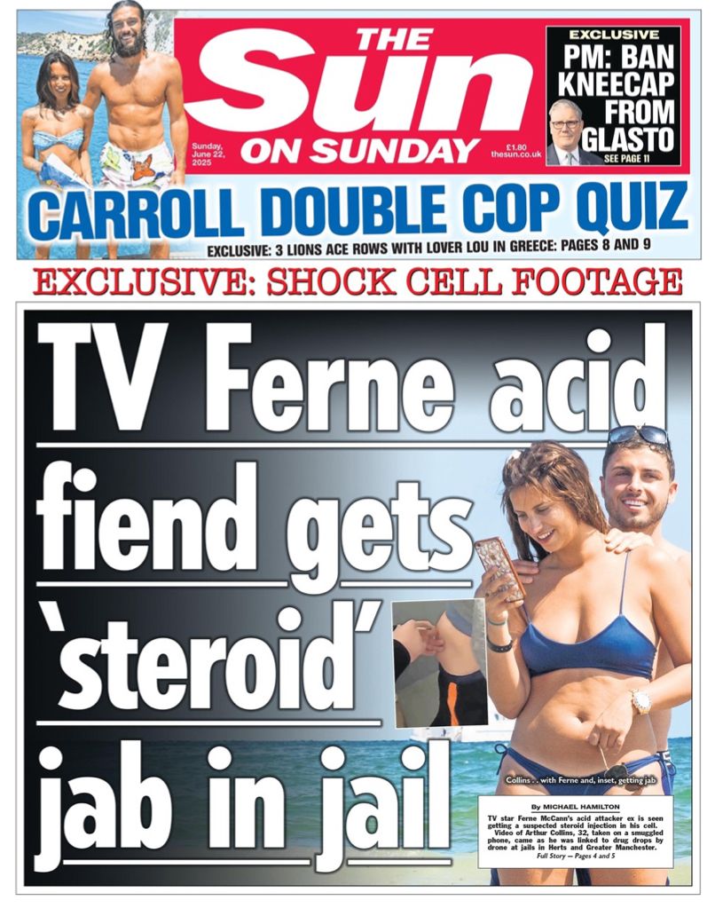 The Sentinel Current (@sentinelcurrent) on Twitter photo #TomorrowsPapersToday The Sun on Sunday: TV Ferne acid fiend gets 'steroid' jab in jail, Michael Hamilton. Carroll double cop quiz. thesun.co.uk For more papers visit thesentinelcurrent.com/tomorrowspaper… #TomorrowsPapersToday The Sun on Sunday: TV Ferne acid fiend gets 'steroid' jab in jail, Michael Hamilton. Carroll double cop quiz. thesun.co.uk For more papers visit thesentinelcurrent.com/tomorrowspaper…