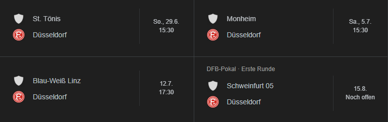 Diese Spiele liegen für unsere Jungs an außerhalb der neuen Zweitliga-Saison ❤️🤍 ✌️
#F95 #Sommerloch #Fortuna #DfBPokal