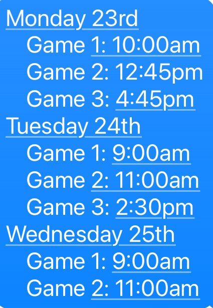 Schedule for <a href="/gugle_mason/">Mason Gugle</a> at the Gaylord Team Camp this week