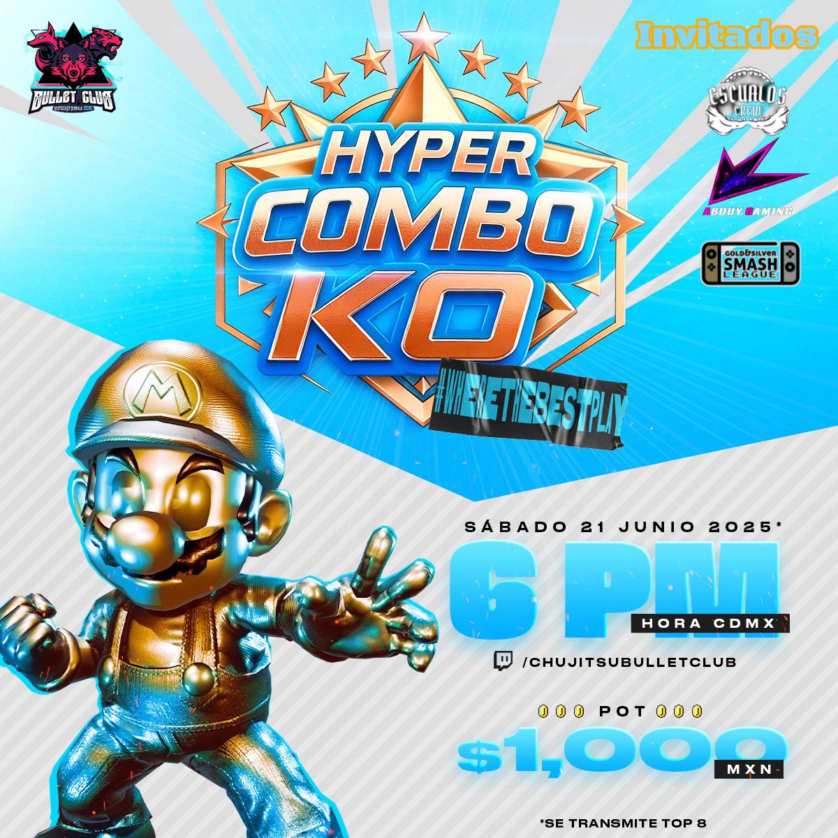 CBCTeam's tweet image. Llegó la hora 😎
CBC presenta : HyperCombo KO 🔥
Hoy , 6 CDMX 
Twitch : twitch.tv/chujitsubullet…
@EscualosPV G&amp;amp;SSL Abduy Gaming Team ❤️
#PPCBCALVC #WhereTheBestPlay 🤘